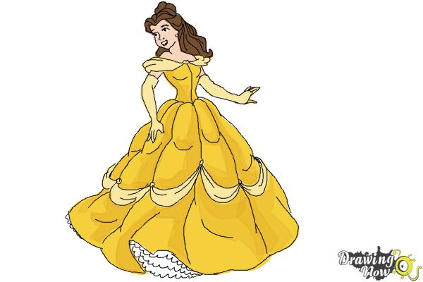 easy drawings of disney princesses step by step