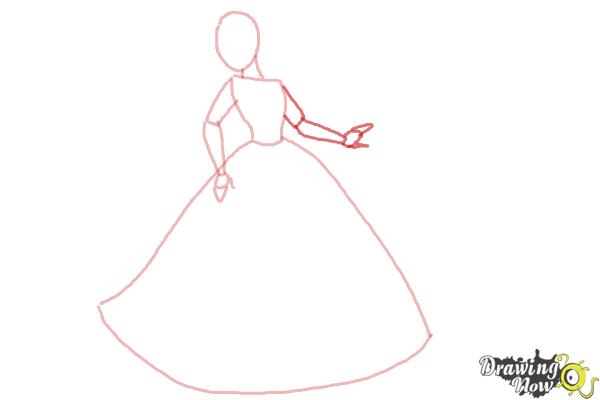 Pregnant Cinderella princess drawing