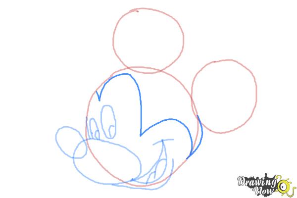 How to Draw Mickey Mouse Step by Step - DrawingNow