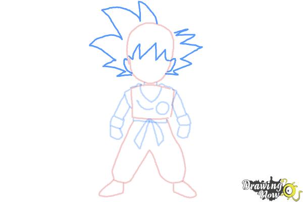 How to draw Goku in a few quick steps (Easy drawing tutorials)