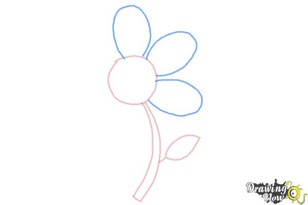 How to Draw a Flower Easy - DrawingNow