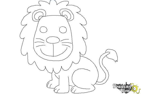 How to Draw a Lion For Kids - DrawingNow