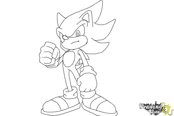 How to Draw Super Sonic - Really Easy Drawing Tutorial