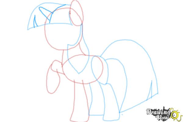 How to Draw My Little Pony Step by Step - Step 7