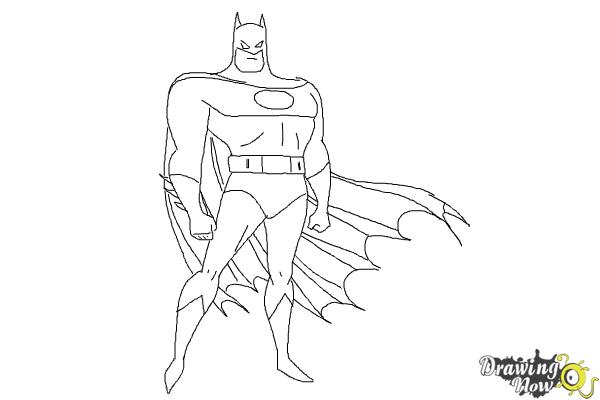 How to Draw Batman Easy - Step 9
