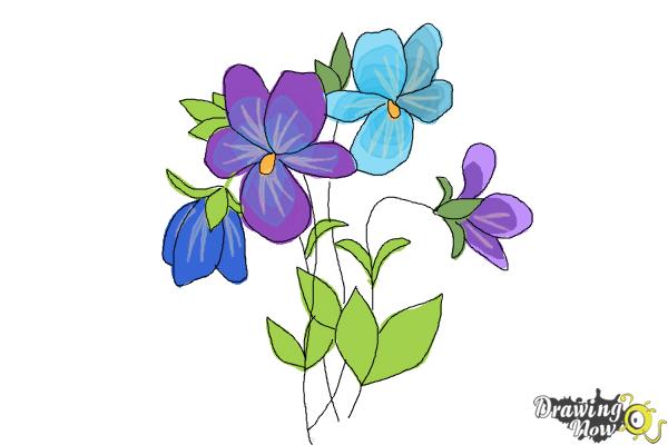 easy flowers to draw