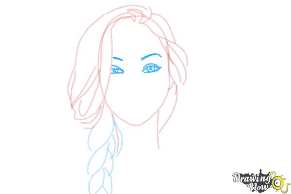 Girl Cartoons To Draw - Anime Girl Face Drawing Easy, HD Png Download -  kindpng