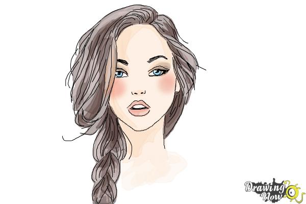 How to Draw a Pretty Girl - DrawingNow