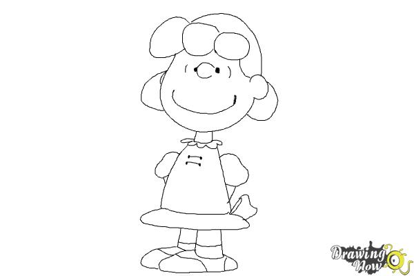 How to Draw Lucy Van Pelt from The Peanuts Movie - DrawingNow