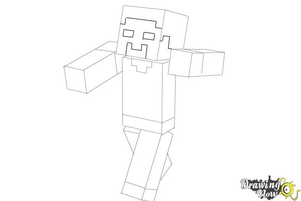 How To Draw Herobrine From Minecraft Drawingnow