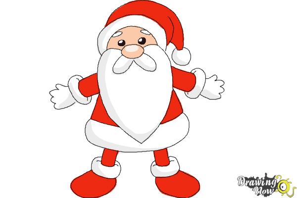 Illustration line drawing of Santa Claus with a... - Stock Illustration  [79393606] - PIXTA