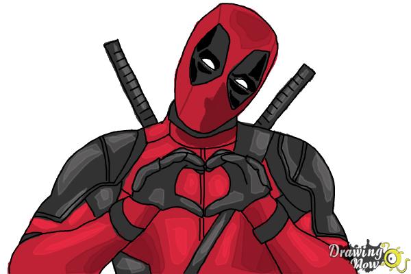 How to Draw Deadpool - DrawingTutorials101.com | Deadpool drawing, Cartoon  drawing tutorial, Easy cartoon drawings