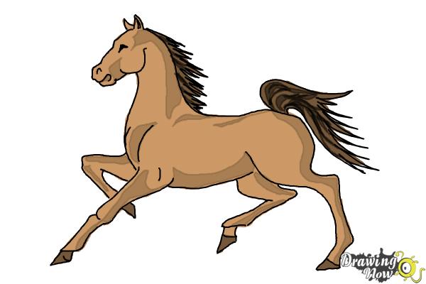 how to draw a mustang horse step by step