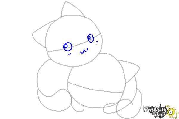 how to draw chibi cat