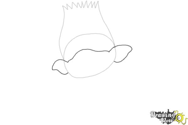 How to Draw Branch from Trolls Movie - Step 2