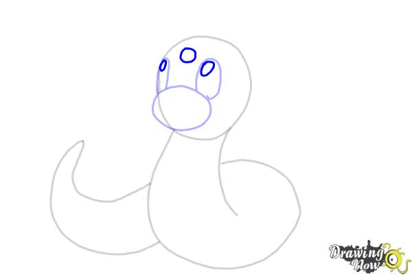 How to Draw Pokemon - Dratini - Step 6