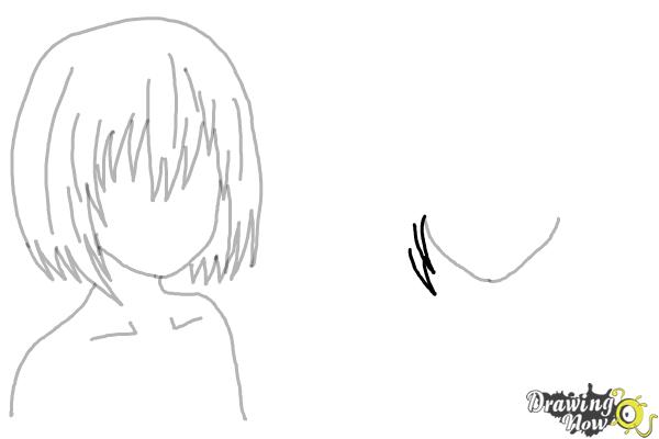 How to Draw a Manga Girl with Short Hair (Front View) || Step-by-Step  Pictures – How 2 Draw Manga