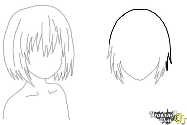 How to Draw Anime Girl Hair - DrawingNow