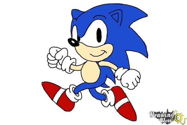 Drawing Sonic The Hedgehog - Speed Drawing Sonic 2 