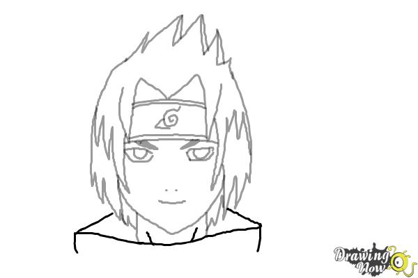 How to Draw Sasuke Uchiha - DrawingNow
