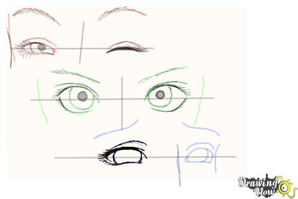 How to Draw Anime Eyes - DrawingNow