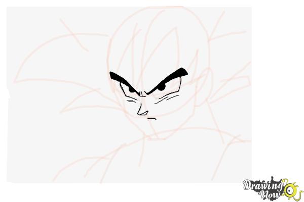 How to draw Goku's face! (My way) by CrEaTiVeDaKi on DeviantArt
