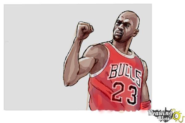 michael jordan logo step by step how draw the t