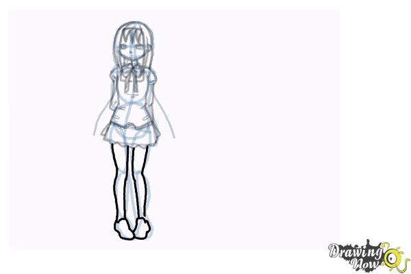 Young anime school student woman Stock Vector Image & Art - Alamy