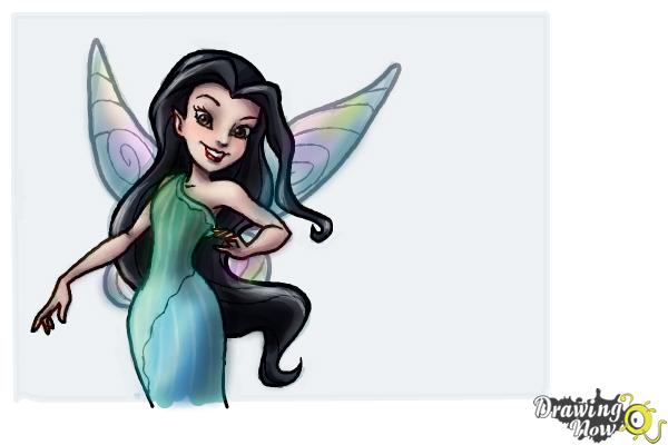 How to Draw Silvermist from Tinkerbell - DrawingNow