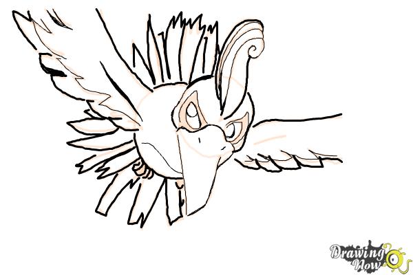 How to Draw Ho-Oh from Pokemon (Pokemon) Step by Step