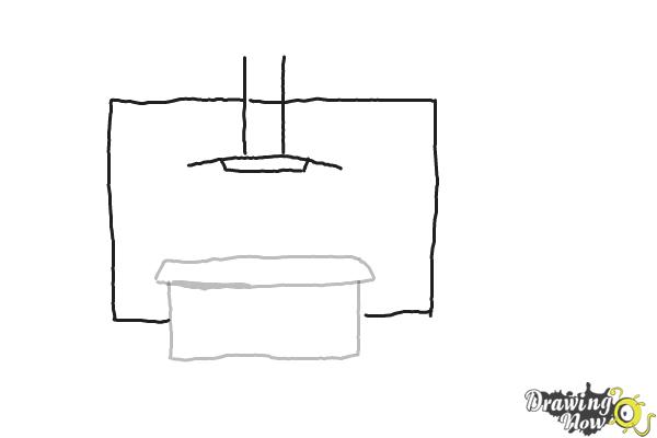 How To Draw A Kitchen Step 2 